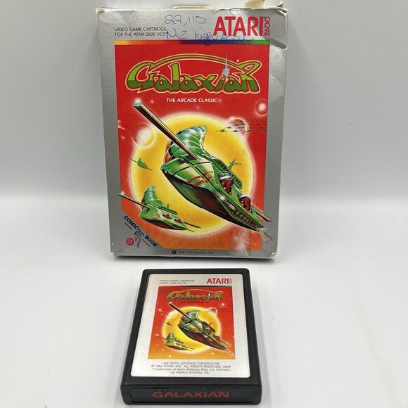 Galaxian for Atari 2600 — With Box — Tested/Working — 1983 - Picture 1 of 11